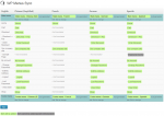 The menu sync tool shows you what needs update