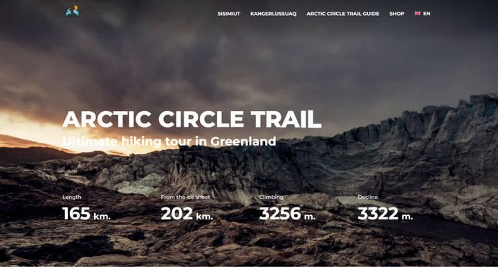 Arctic Circle Trail – 网站屏幕截图