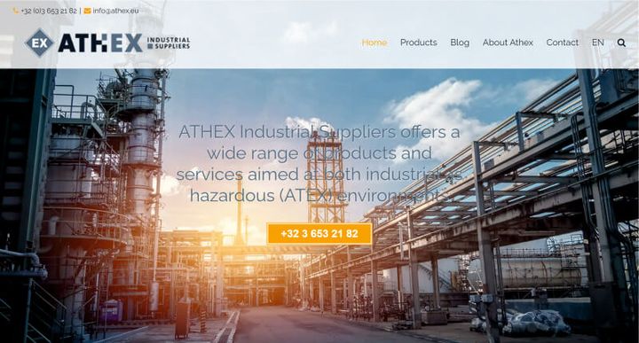 Athex — скриншот сайта