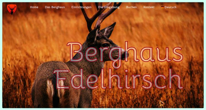 Berghaus Edelhirsch – 网站屏幕截图