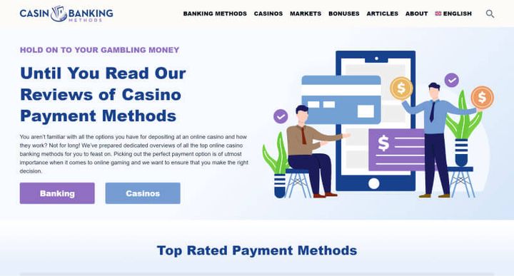 Casino Banking Methods — скриншот сайта