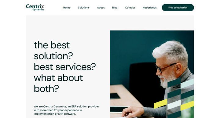 Centrix Dynamics — скриншот сайта