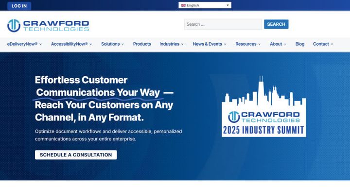 Crawford Technologies — скриншот сайта