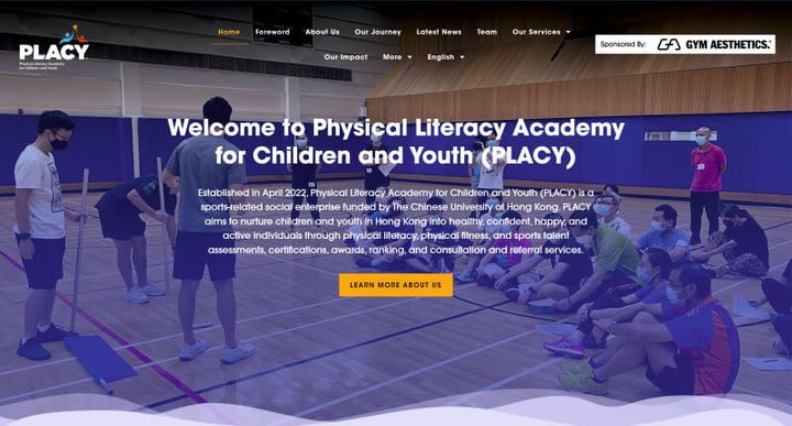 CU PLACY | Physical Literacy for Children and Youth — скриншот сайта