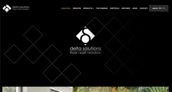Delta Solutions — скриншот сайта