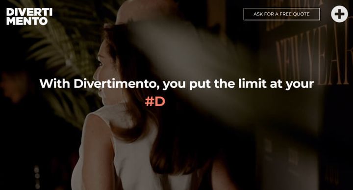 Divertimento Event Agency — скриншот сайта