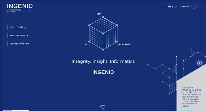 Ingenio — скриншот сайта