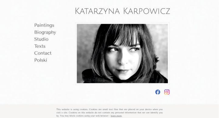 Katarzyna Karpowicz — скриншот сайта