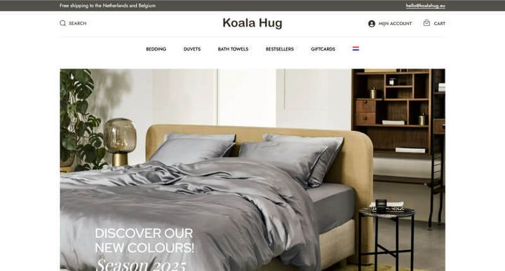 Koala Hug — скриншот сайта