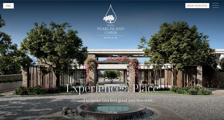 Pearl Island – screenshot del sito web