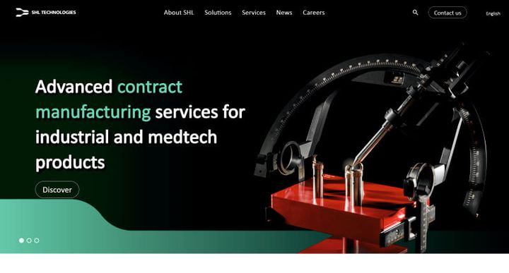 SHL Technologies Site — скриншот сайта