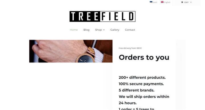 Treefield – 网站屏幕截图