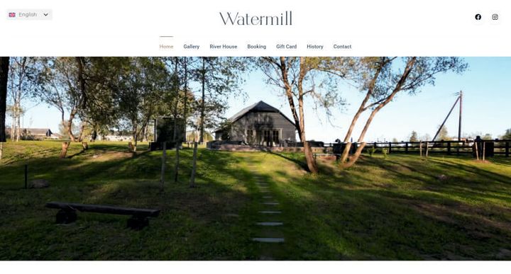 Watermill Resort — скриншот сайта