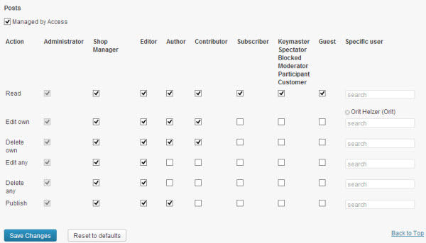 Plugin Access