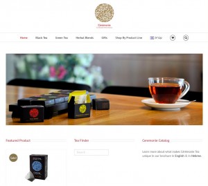 www.ceremonietea.co.il: موقع متعدد اللغات مع متجر WooCommerce