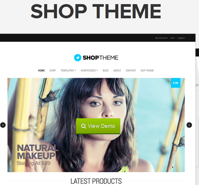 Ảnh chụp màn hình giao diện Shop