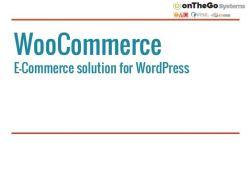مقدمة إلى WooCommerce