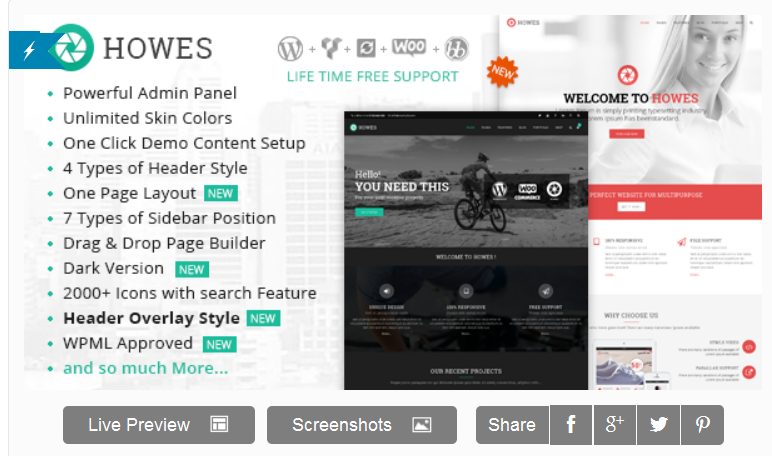 Howes theme screenshot