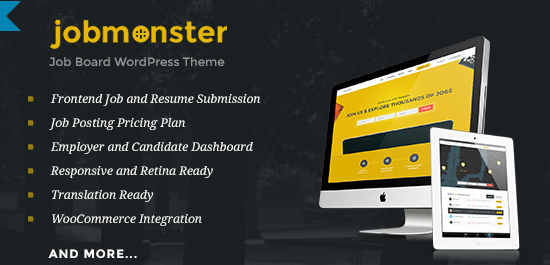 Ảnh chụp màn hình giao diện Job Monster