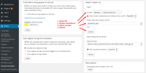 adicionar arquivo .po à tradução de strings