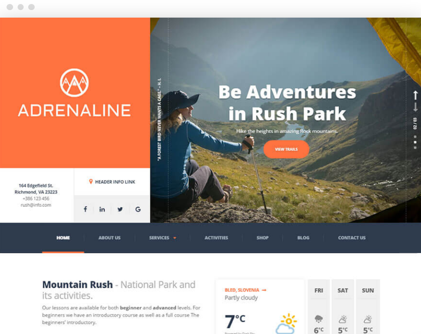 Ảnh chụp màn hình giao diện Adrenaline