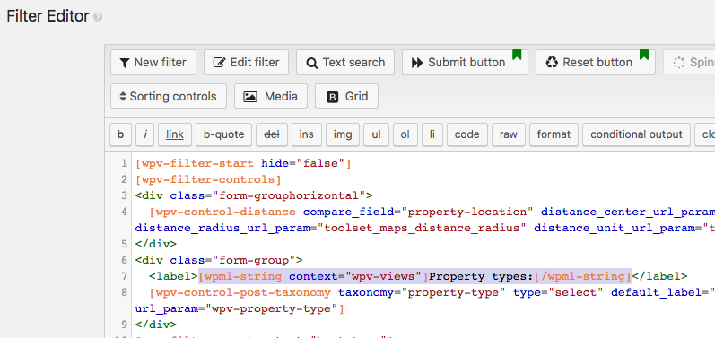 Adding filters-by-distance in Toolset and making some of your form fields WPML ready