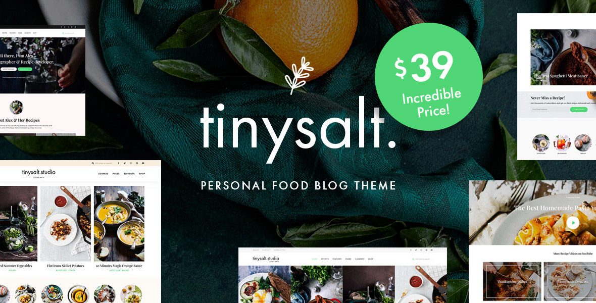Capture d’écran du thème TinySalt