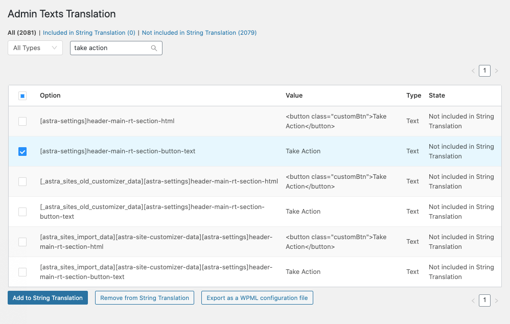 Adding admin strings to the String Translation page