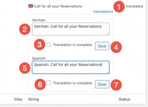 Multiple clicks to translate strings
