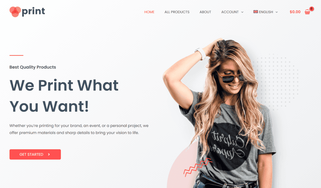 Website auf Englisch