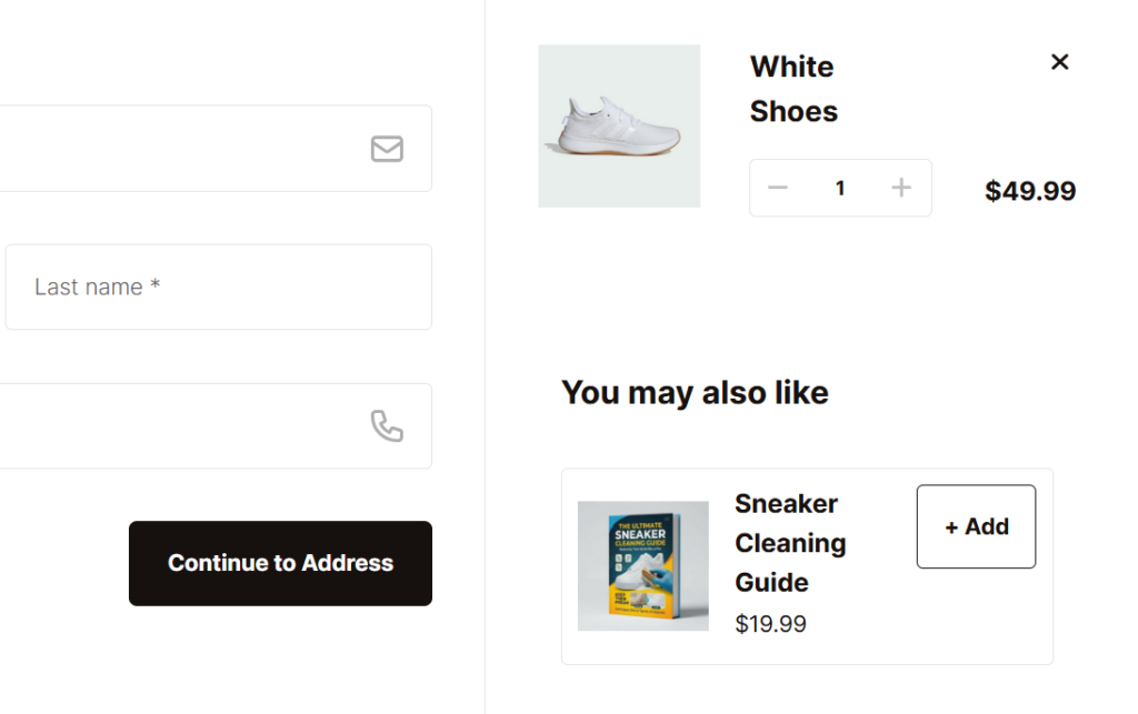 Cross-sell product during checkout