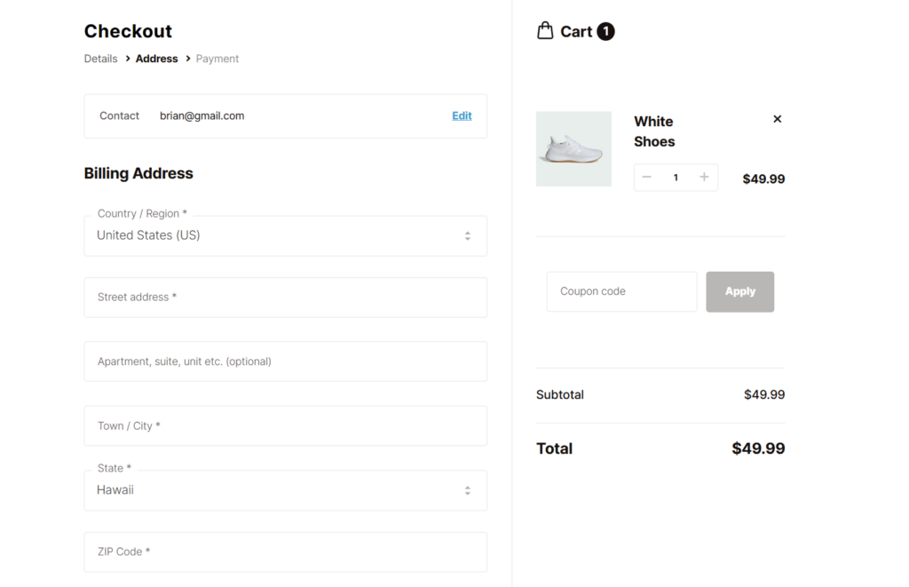 Preset fields for physical product