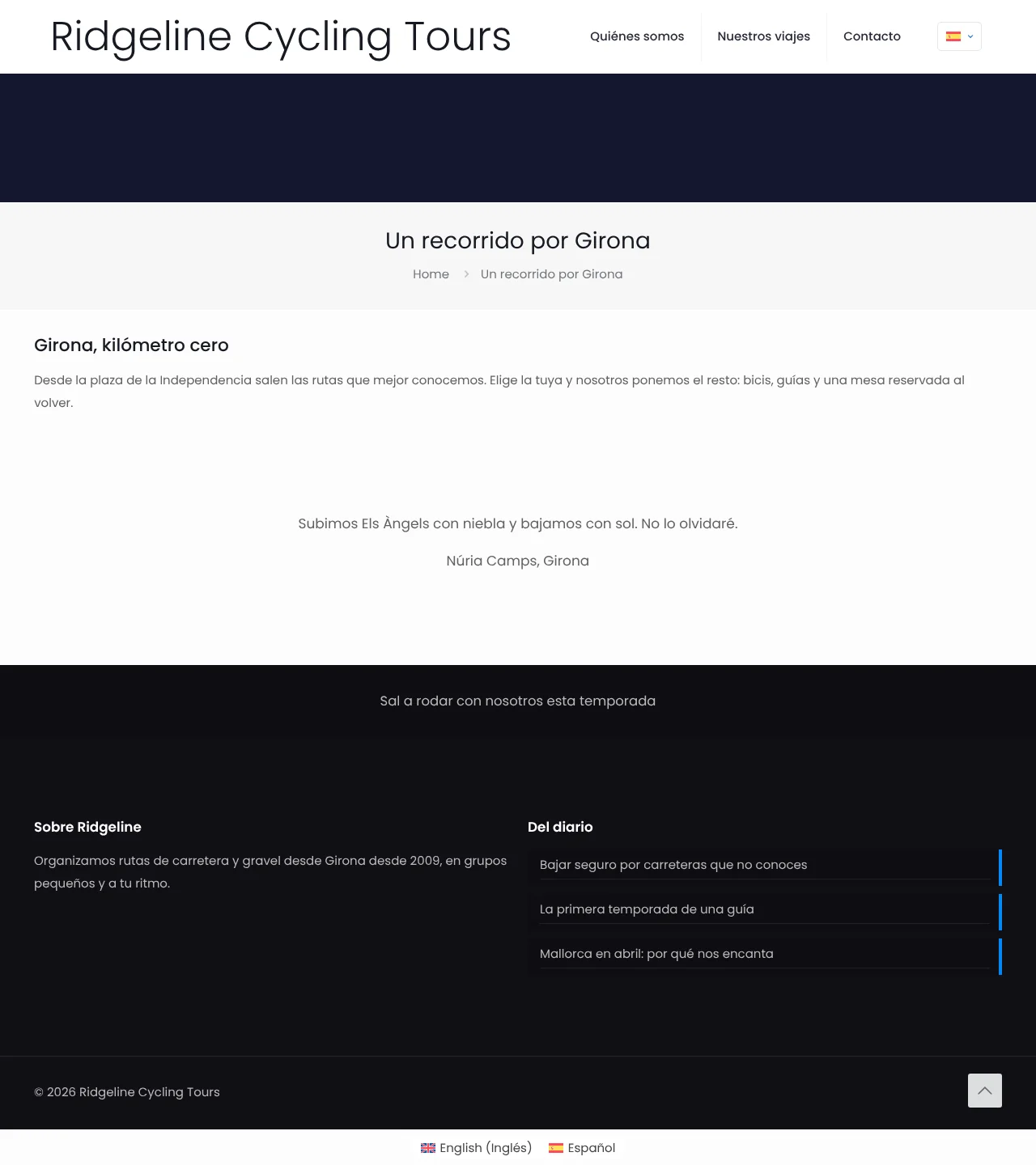 Page in Spanish
