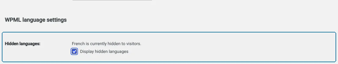 Editing user profile settings