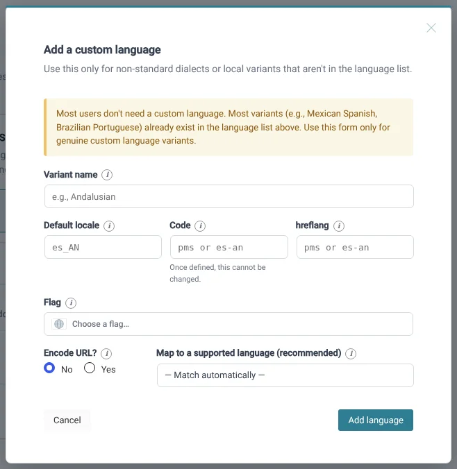 Adding custom languages in WPML