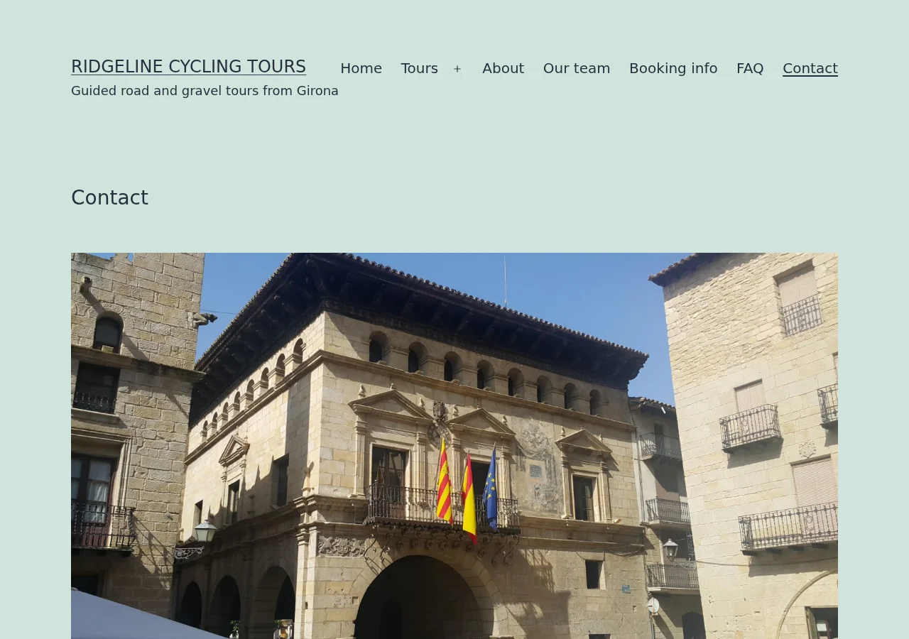 Contact page in English