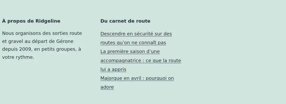 Widgets in the sidebar in French