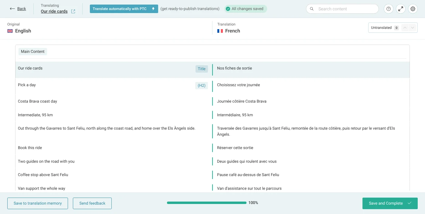 Translating the custom widget fields in the Advanced Translation Editor