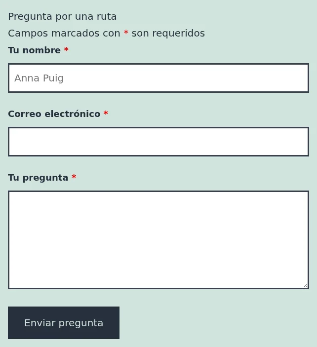 Ninja Form in Spanish