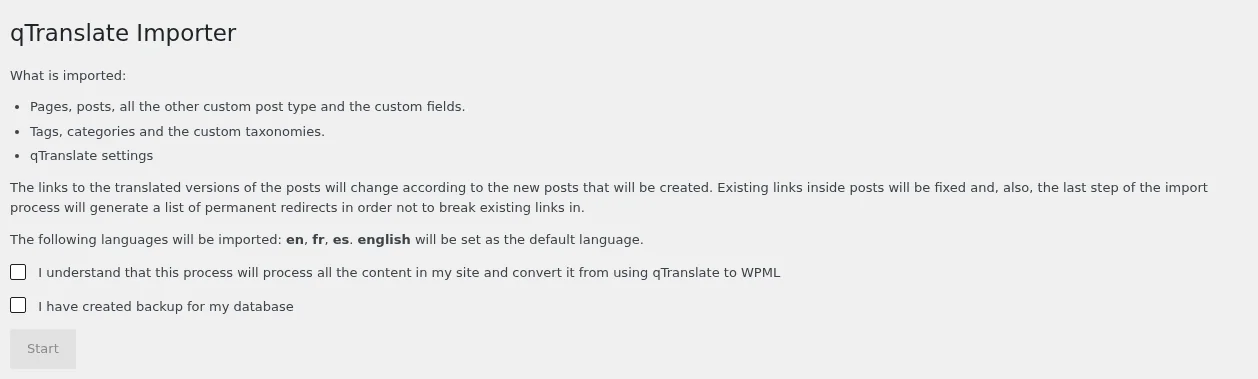 ייבוא מ־qTranslate ל־WPML