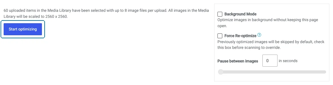Scanning your media library for unoptimized images