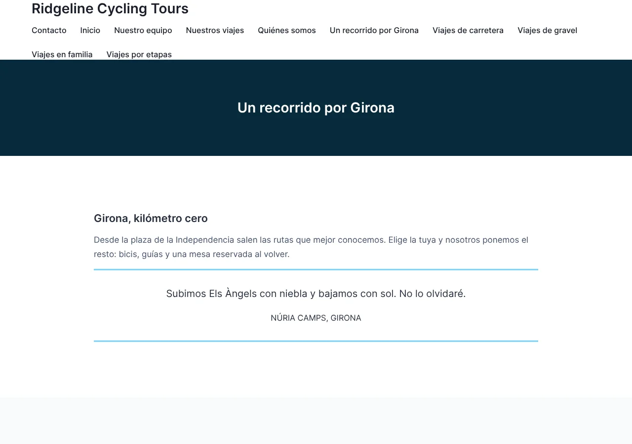 Page in Spanish