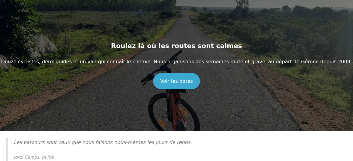Page in French