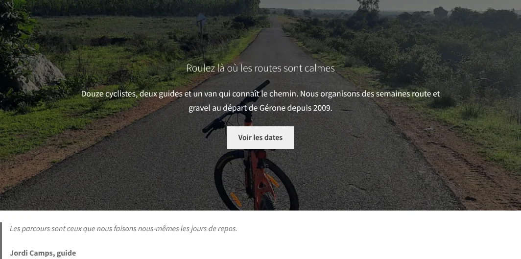 Page in French