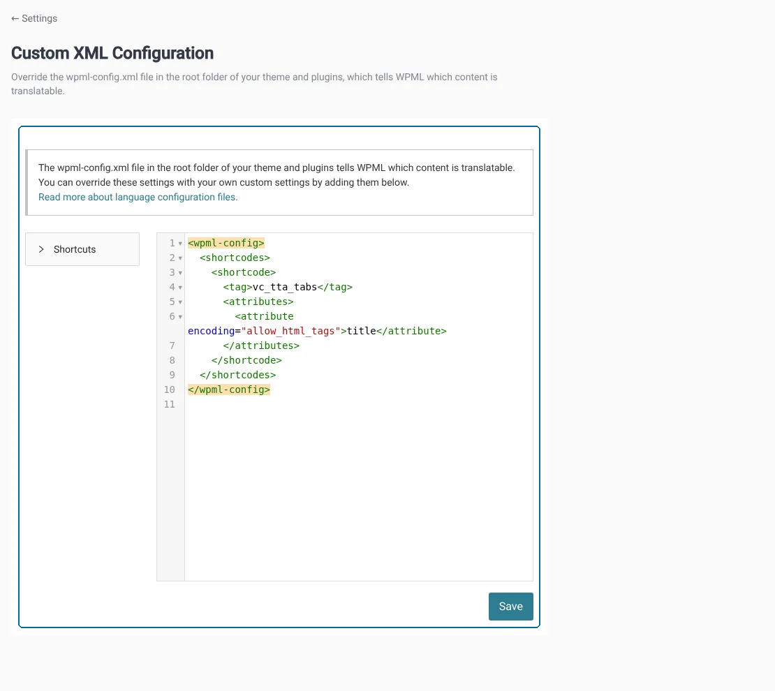 Overriding the remote language configuration file with the updated one