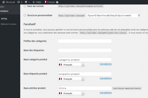 Settings the product base and its source language.