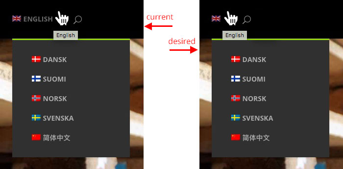 wpml custom language switcher select menu