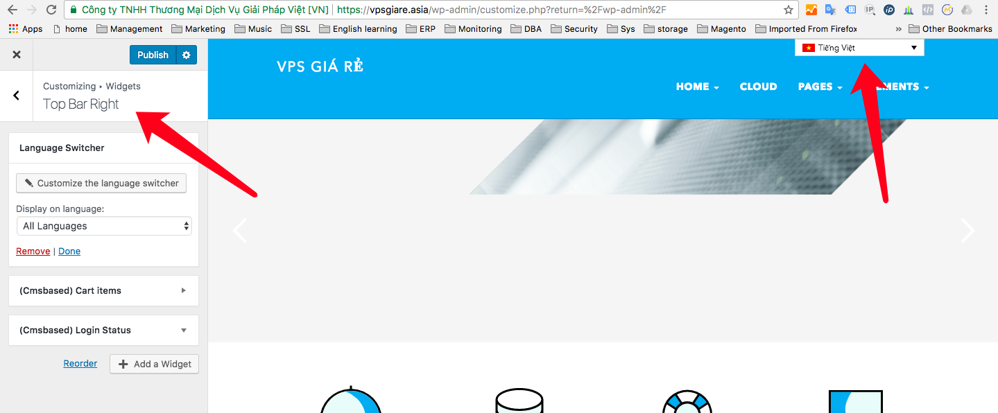 Lost Widget After Apply Language Switcher To Top Bar Right Wpml