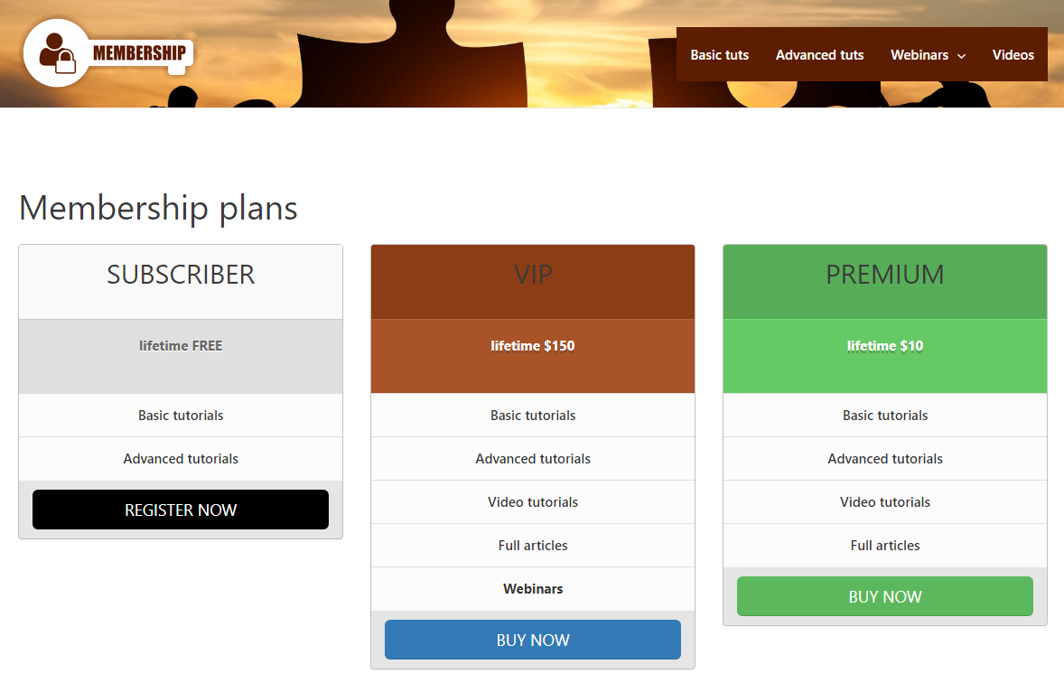 Membership Types